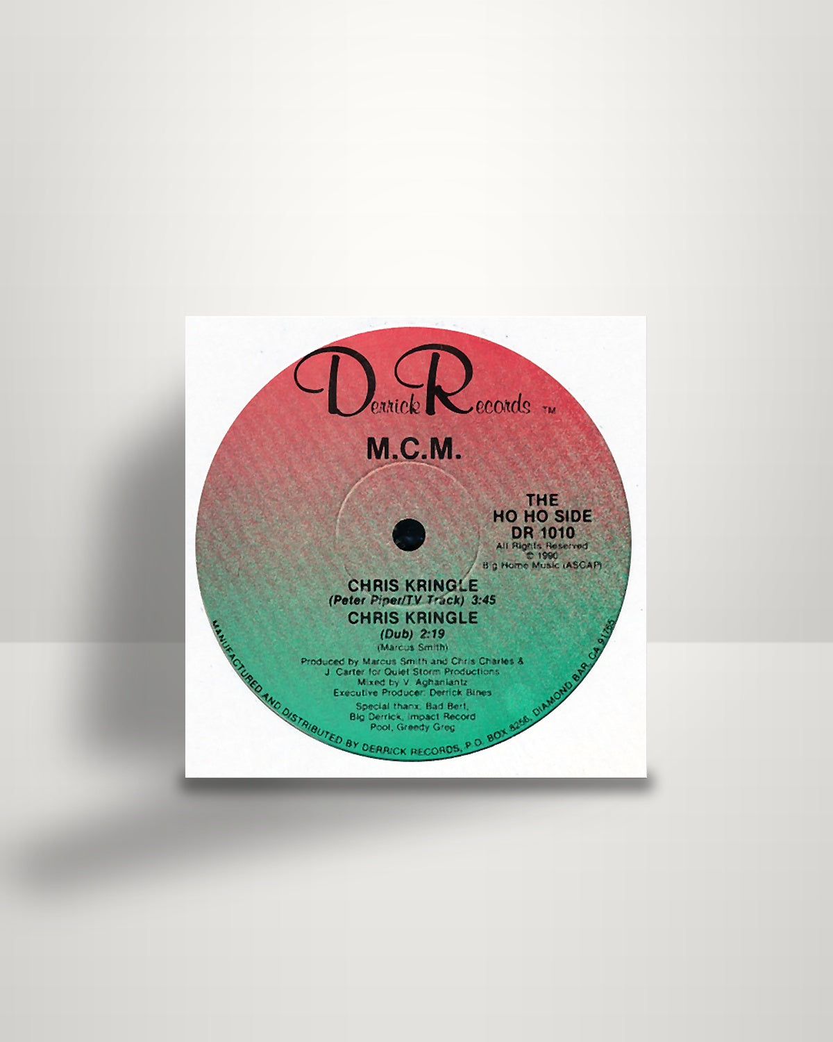 MCM – Chris Kringle Is A Black Man - 12" - Derrick Records US 1990