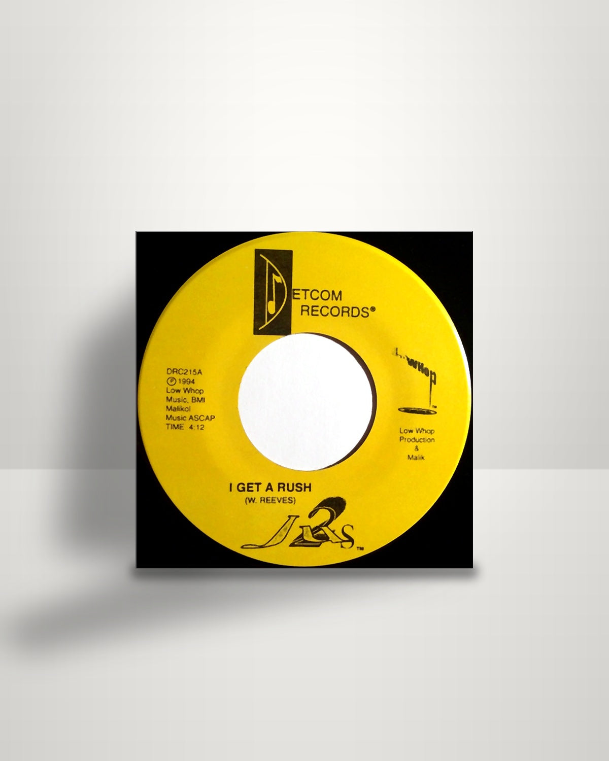 Jus 2 – I Get A Rush - 7" - Detcom Records US 1994