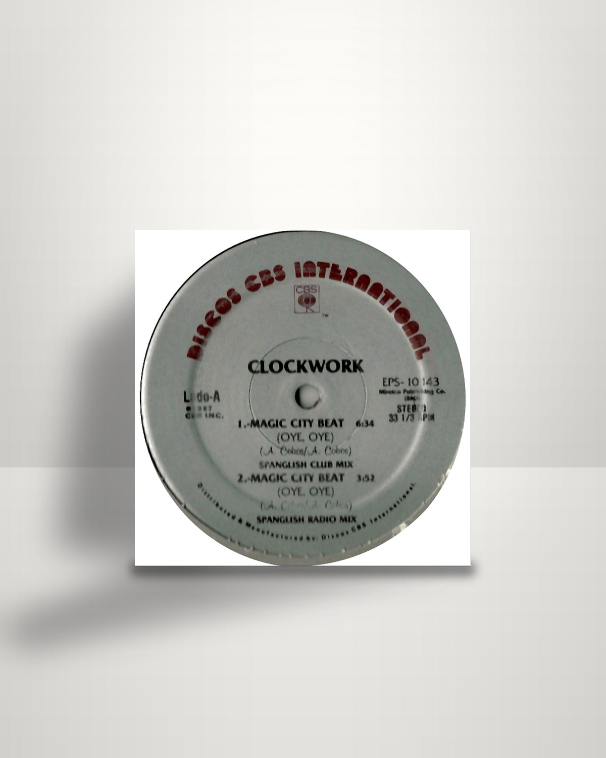 Clockwork – Magic City Beat - 12" - Discos CBS International US 1987