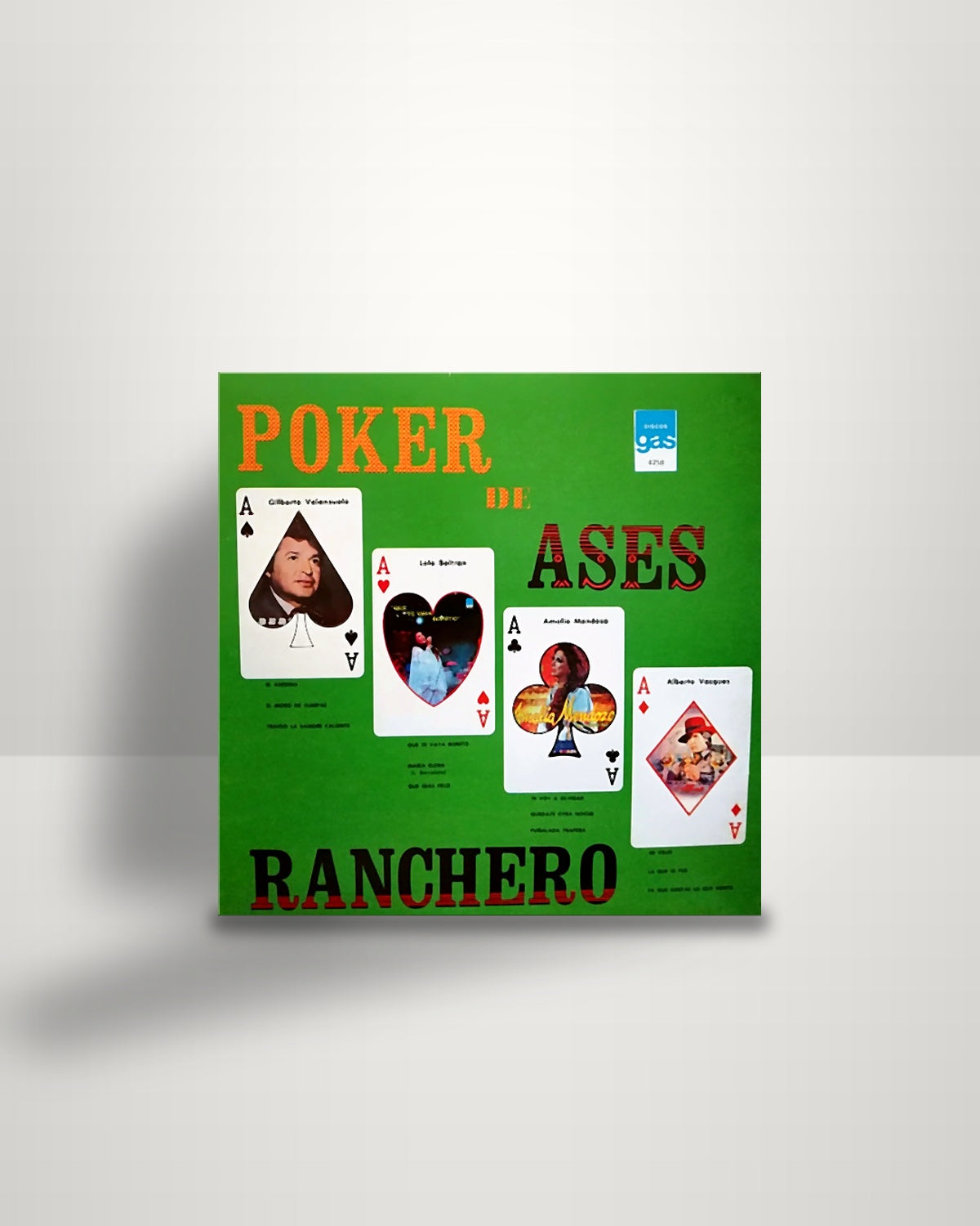 Various – Poker De Ases Ranchero - LP - Discos Gas US 1983