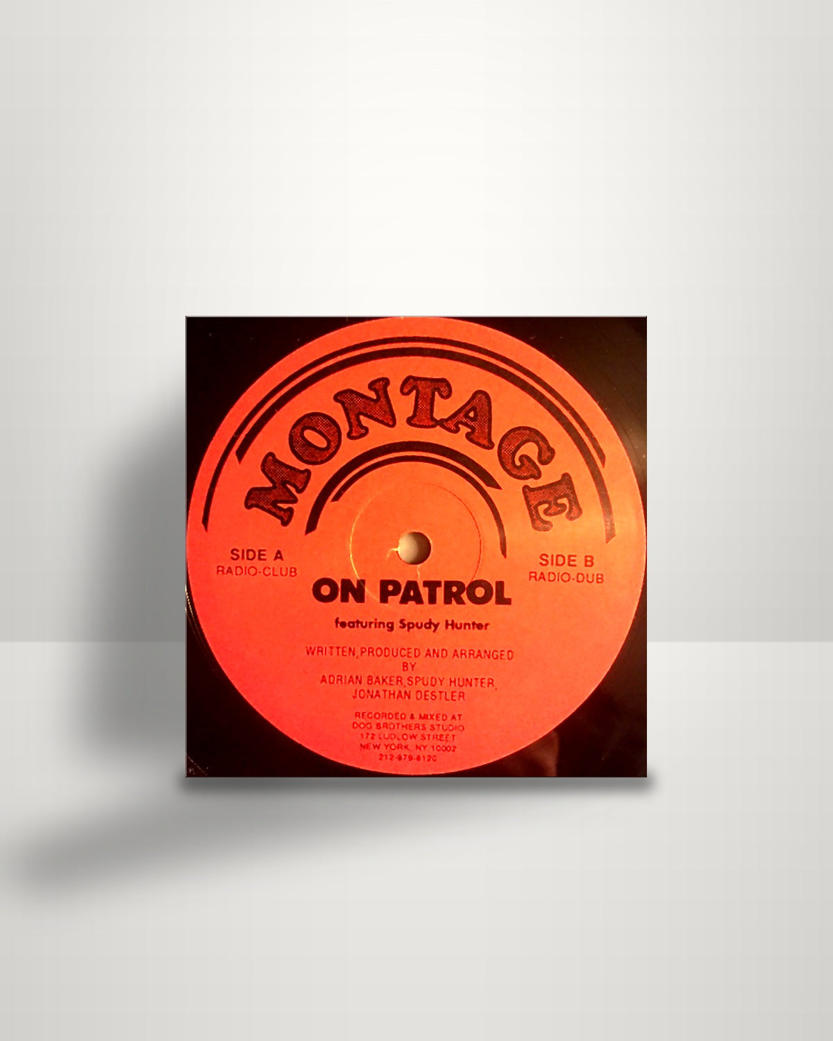 Montage featuring Spudy Hunter – On Patrol - 12" - Dog Brothers Records US