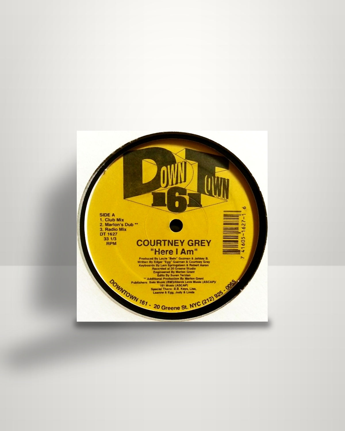 Courtney Grey – Here I Am - 12" - Downtown 161 US 1994
