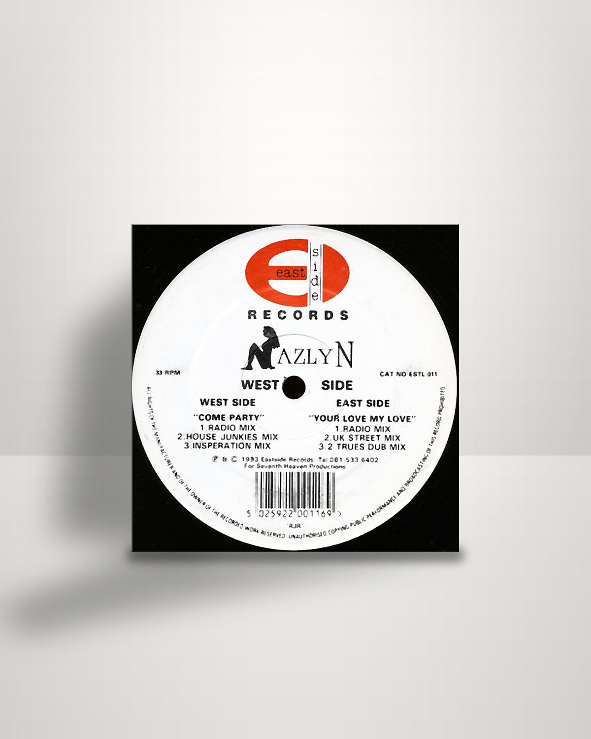 Nazlyn – Come Party - 12" - Eastside Records UK 1993