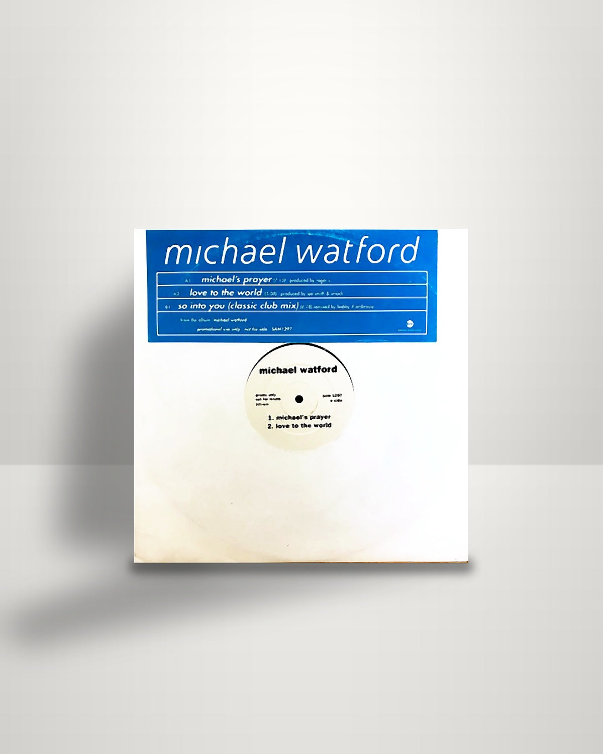 Michael Watford – Michael's Prayer / Love To The World / So Into You - 12" - EastWest Records America UK 1994