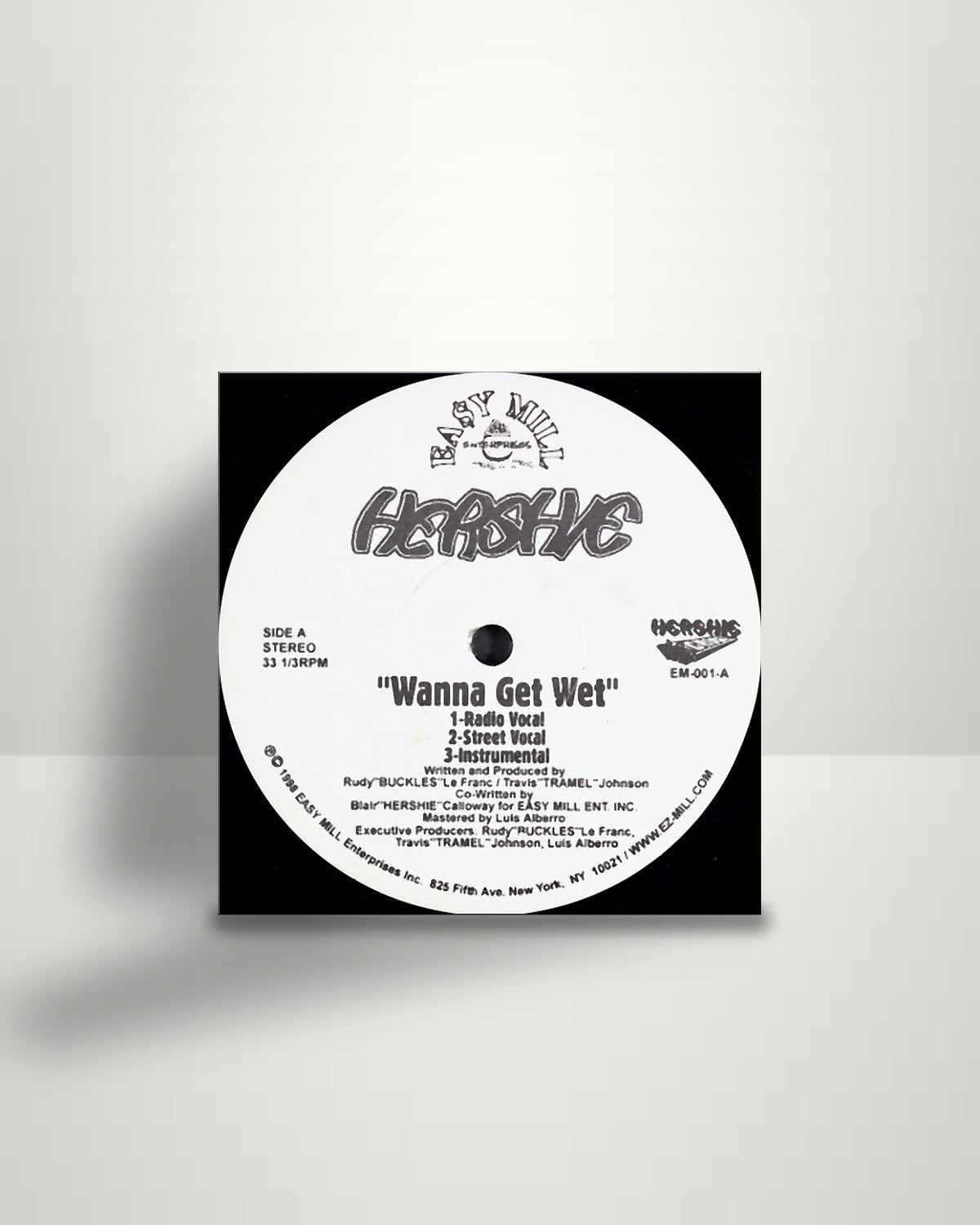 Hershie – Wanna Get Wet - 12" - Easy Mill Enterprises US 1998