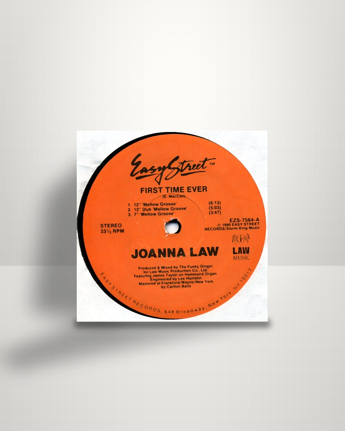 Joanna Law – First Time Ever - 12" - Easy Street Records US 1990