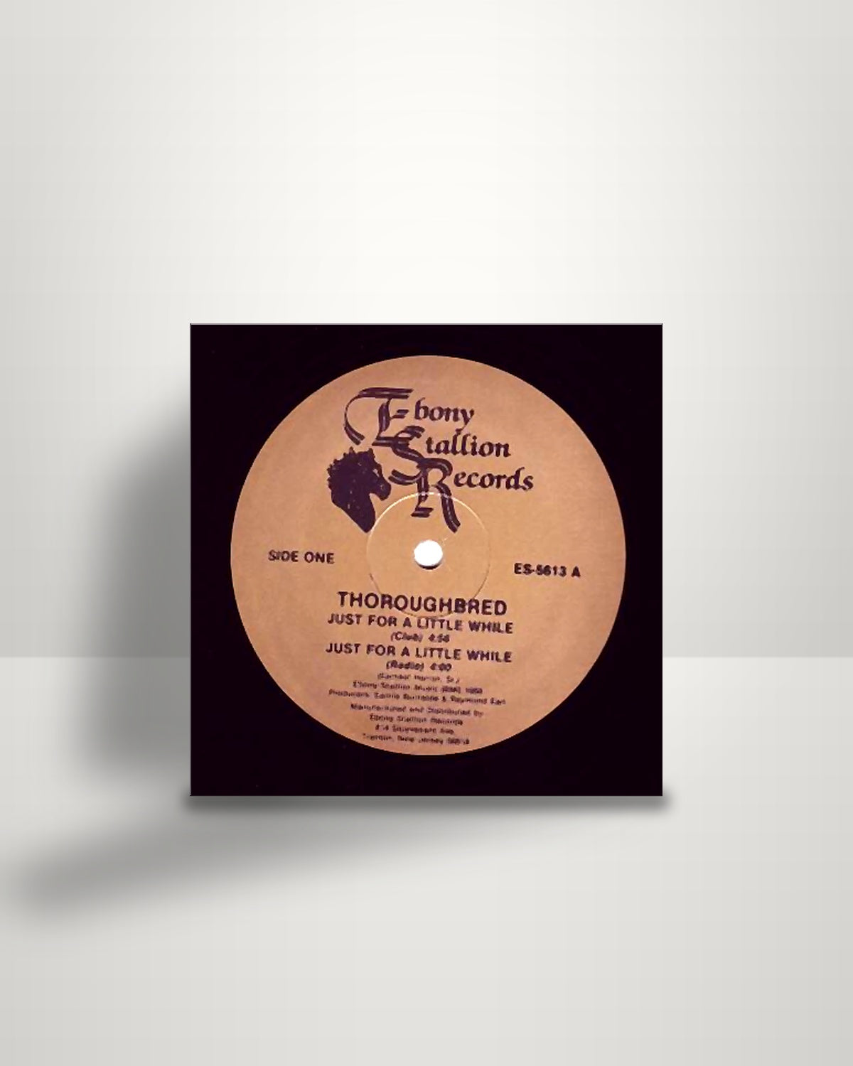 Thoroughbred – Just For A Little While - 12" - Ebony Stallion Records US 1988