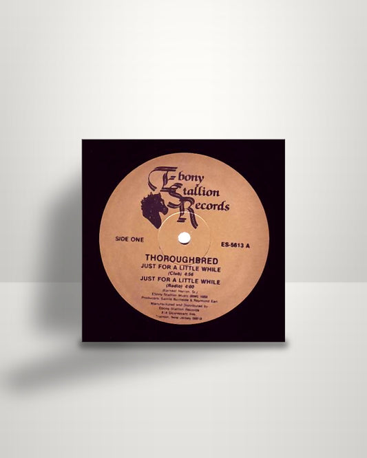Thoroughbred – Just For A Little While - 12" - Ebony Stallion Records US 1988