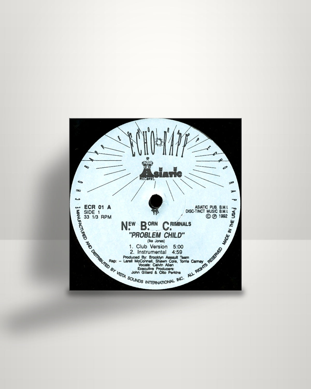 New Born Criminals – Problem Child - 12" - Echo Rapp US 1992