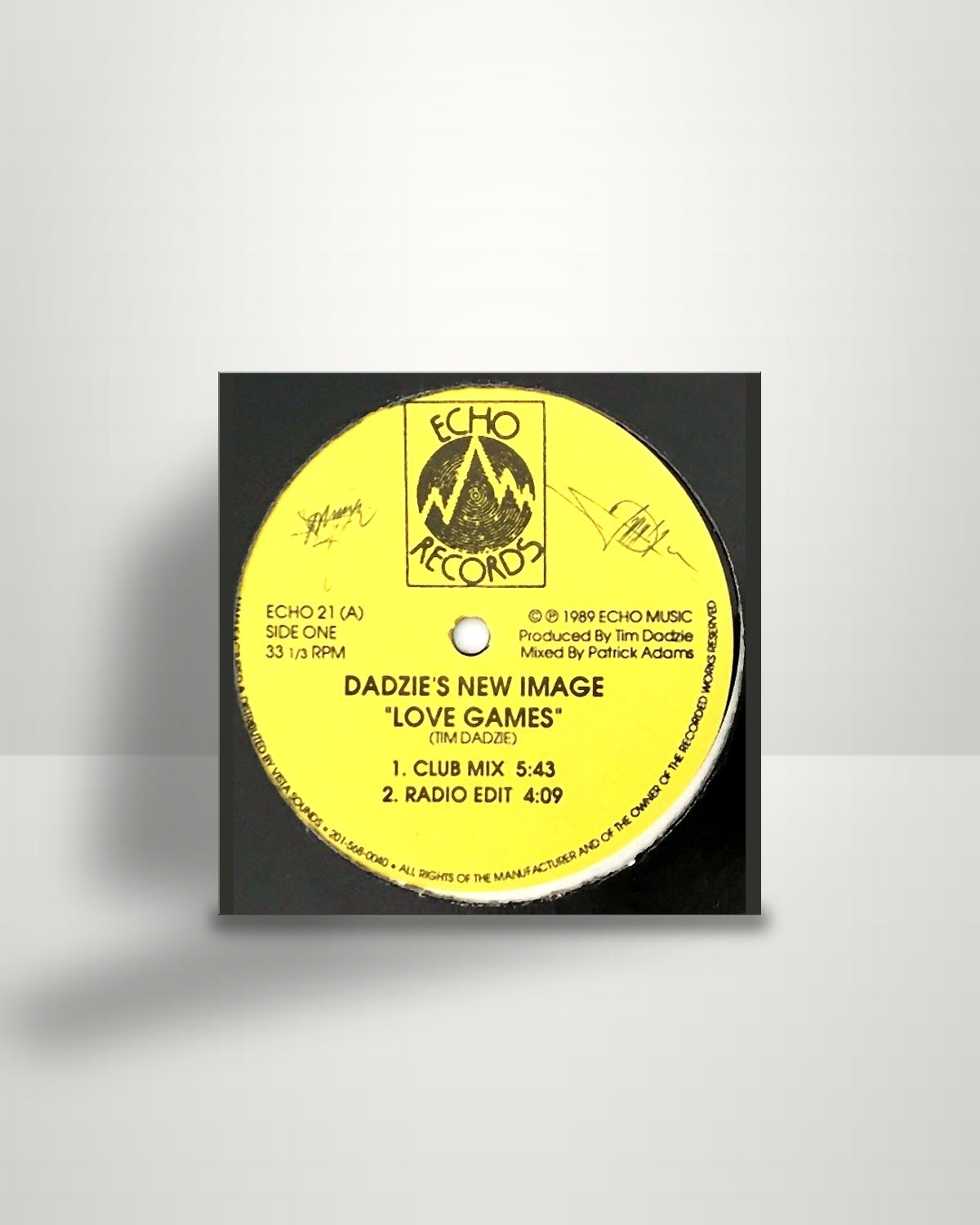 Dadzie's New Image – Love Games - 12" - Echo Records US 1989