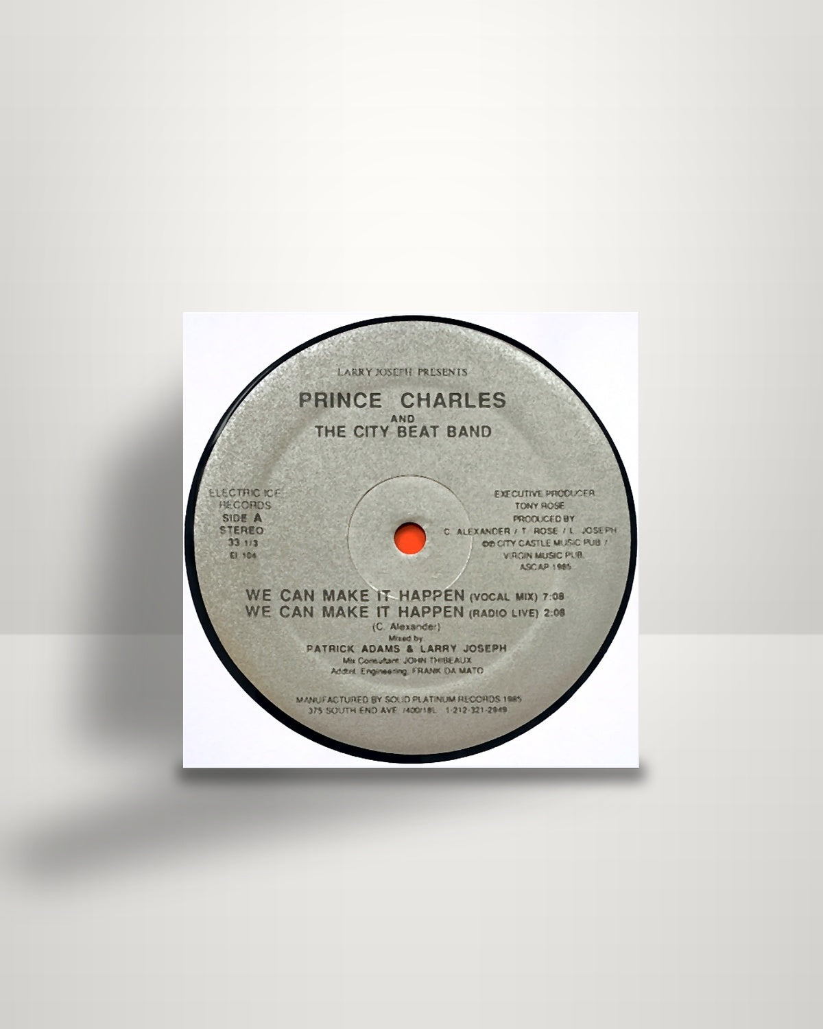 Prince Charles And The City Beat Band – We Can Make It Happen - 12" - Electric Ice Records US 1985