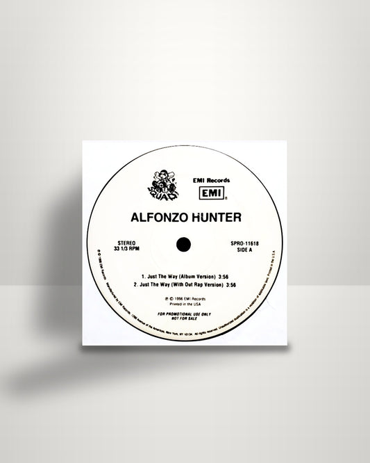 Alfonzo Hunter – Just The Way - 12" - EMI US 1996