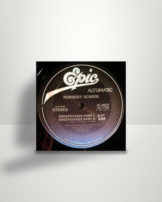 Nursery School – Sweepstakes - 12" - Epic US 1983
