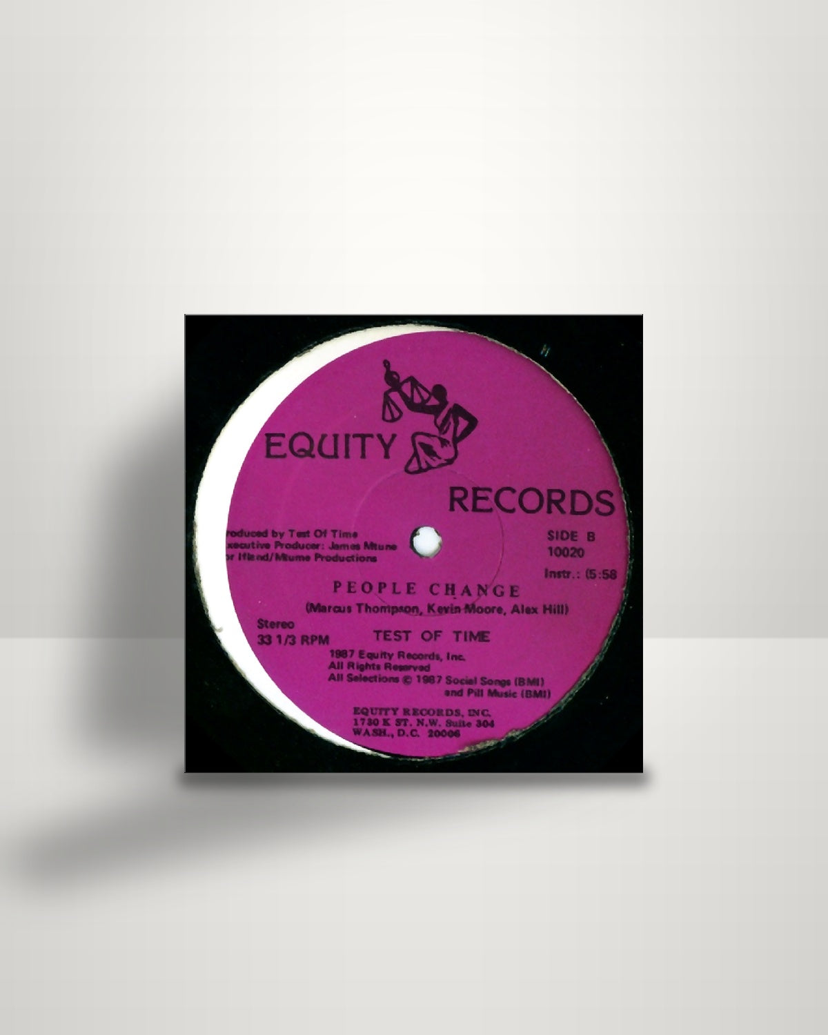 Test Of Time – People Change - 12" - Equity Records US 1987