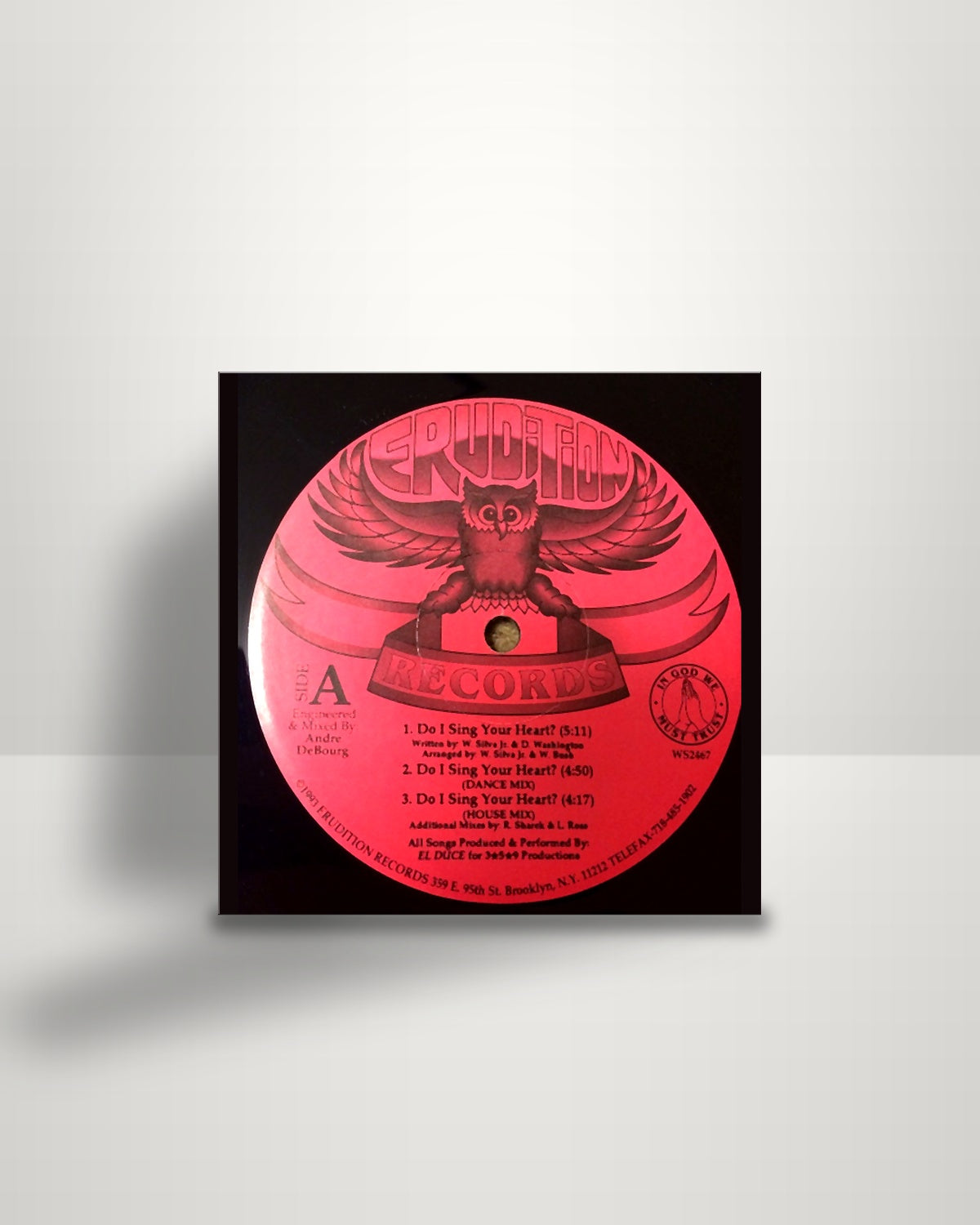 El Duce – Do I Sing Your Heart? / True Intentions - 12" - Erudition Records US 1993