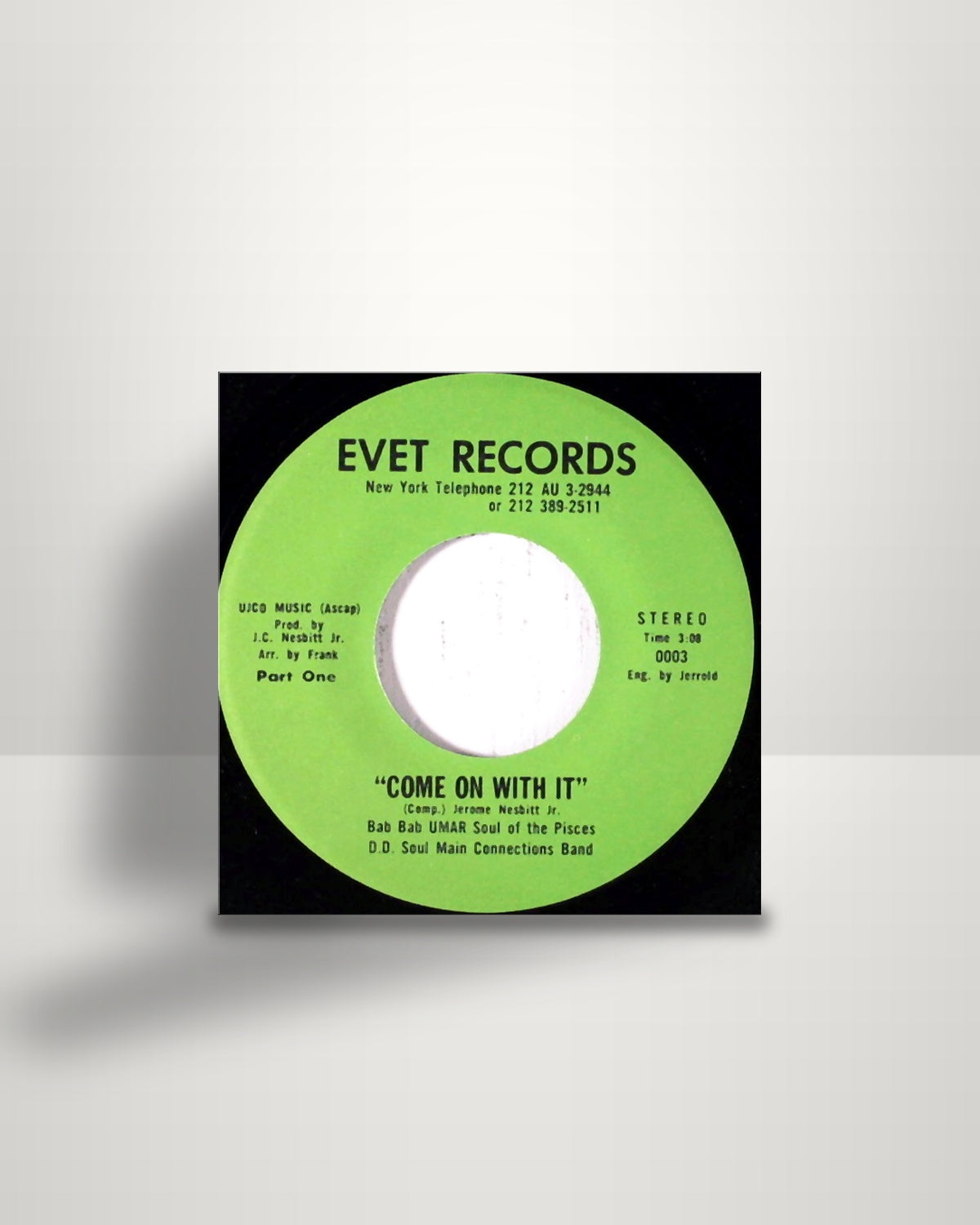 Bab Bab Umar Soul Of The Pisces – Come On With It - 7" - Evet Records US 1970