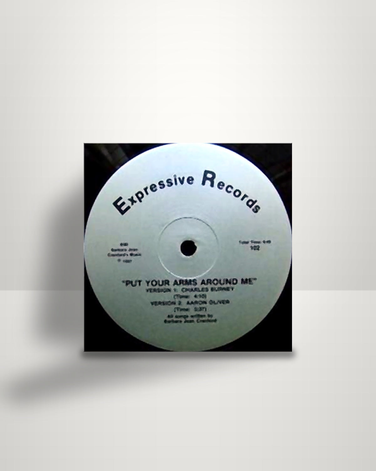Charles Burney / Aaron Oliver / David Klee – Put Your Arms Around Me - 12" - Expressive Records US 1987