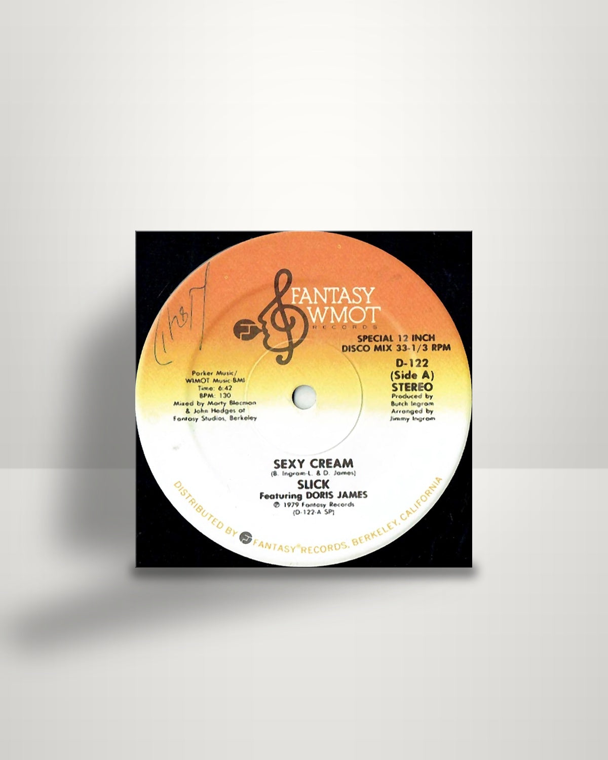 Slick Featuring Doris James – Sexy Cream - 12" - Fantasy WMOT Records US 1979