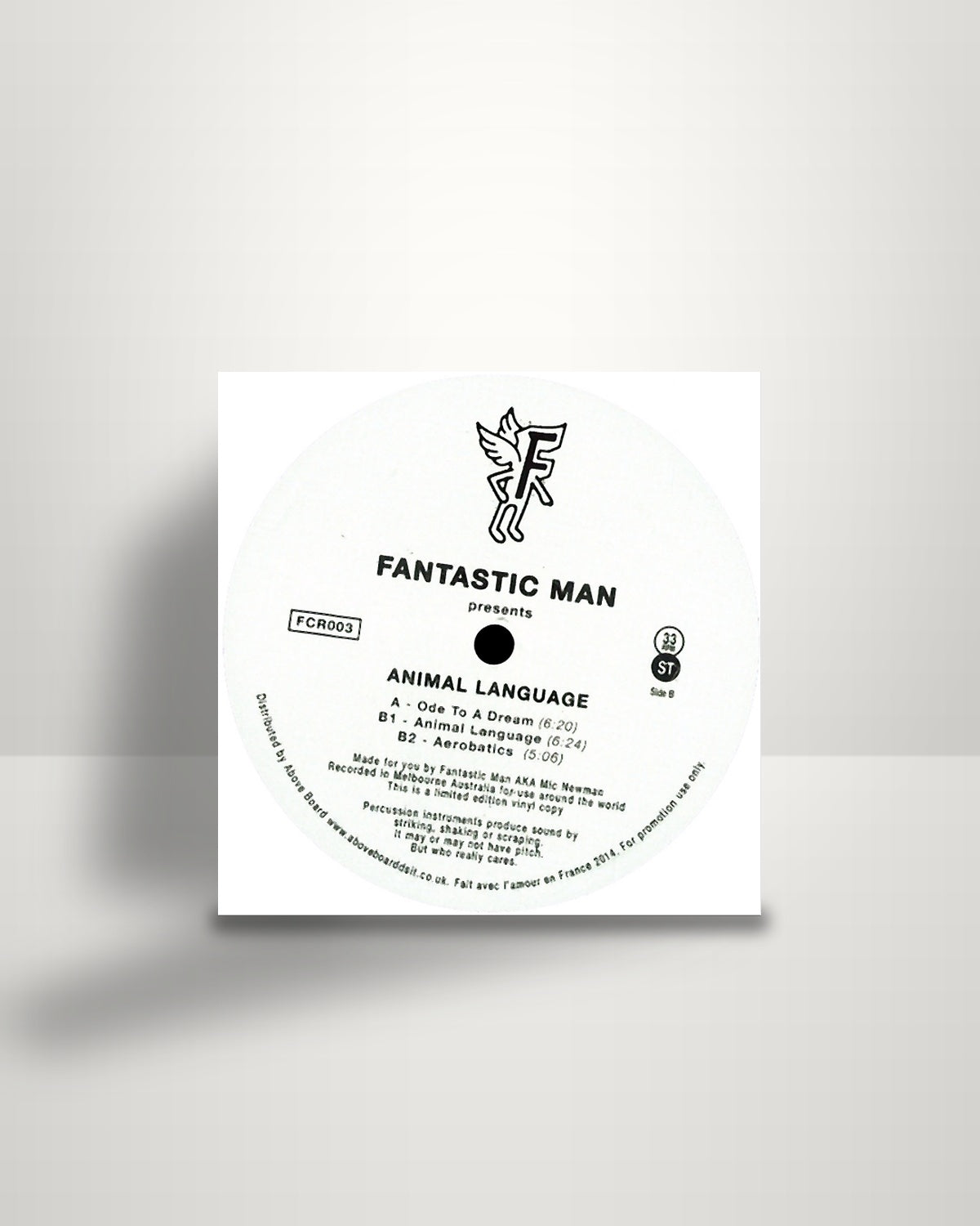 Fantastic Man – Animal Language - 12" - Fine Choice Records AU 2014