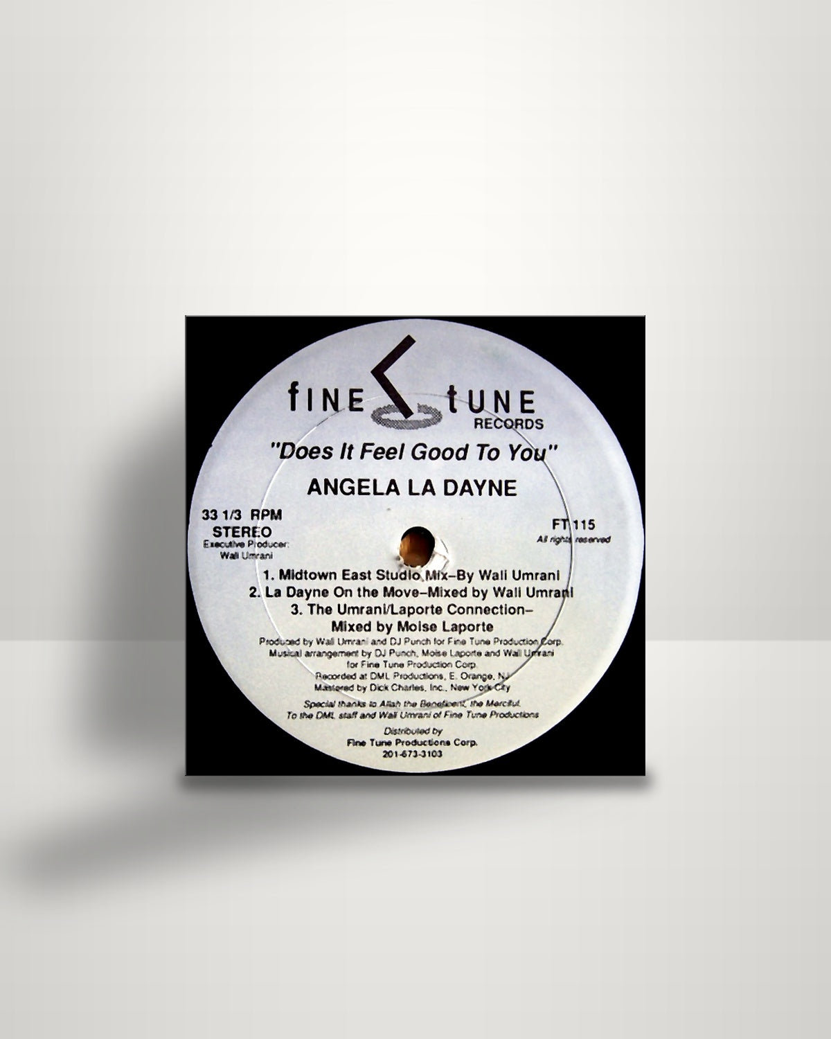 Angela LaDayne – Does It Feel Good To You - 12" - Fine Tune Records US 1992
