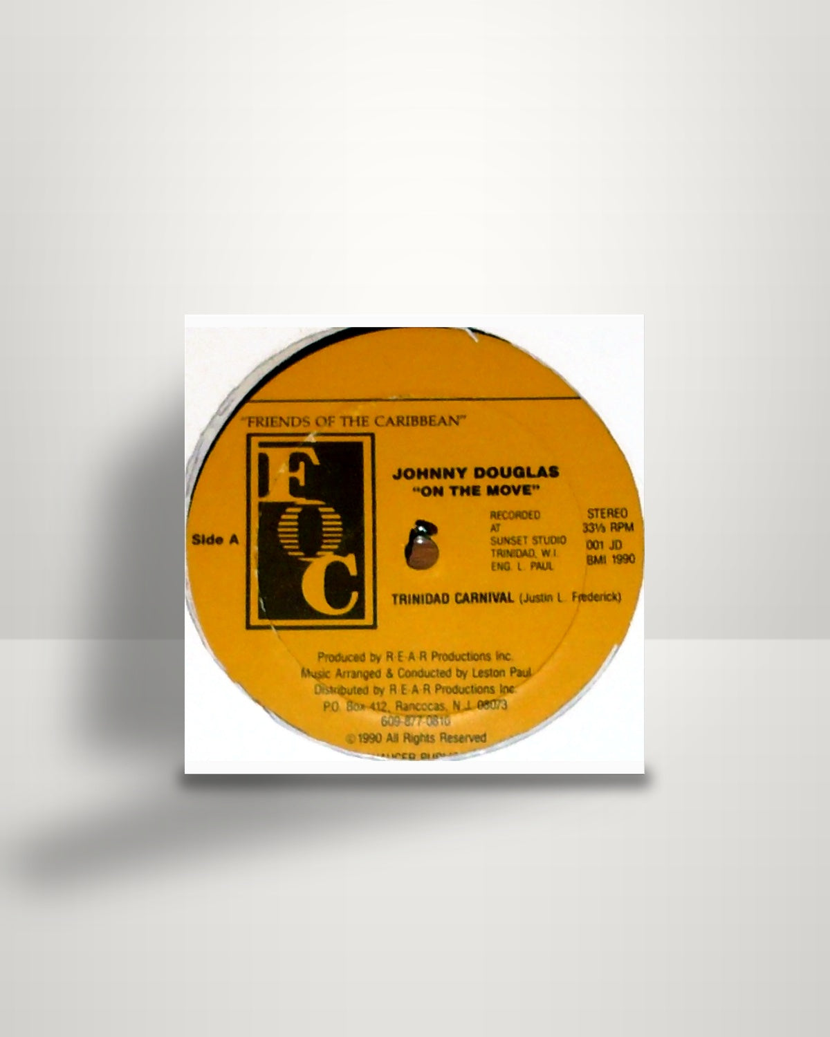 Johnny Douglas – Trinidad Carnival - 12" - FOC US 1990