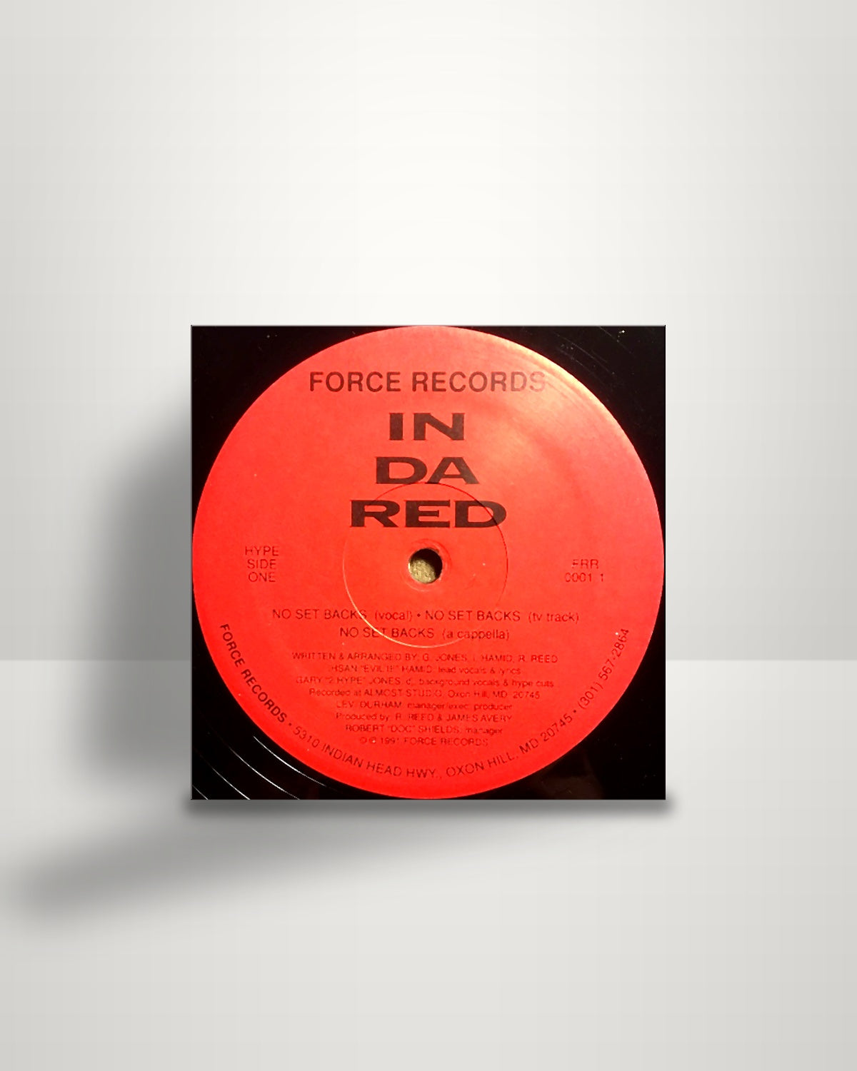 In Da Red – No Set Backs / Hype Date - 12" - Force Records US 1991