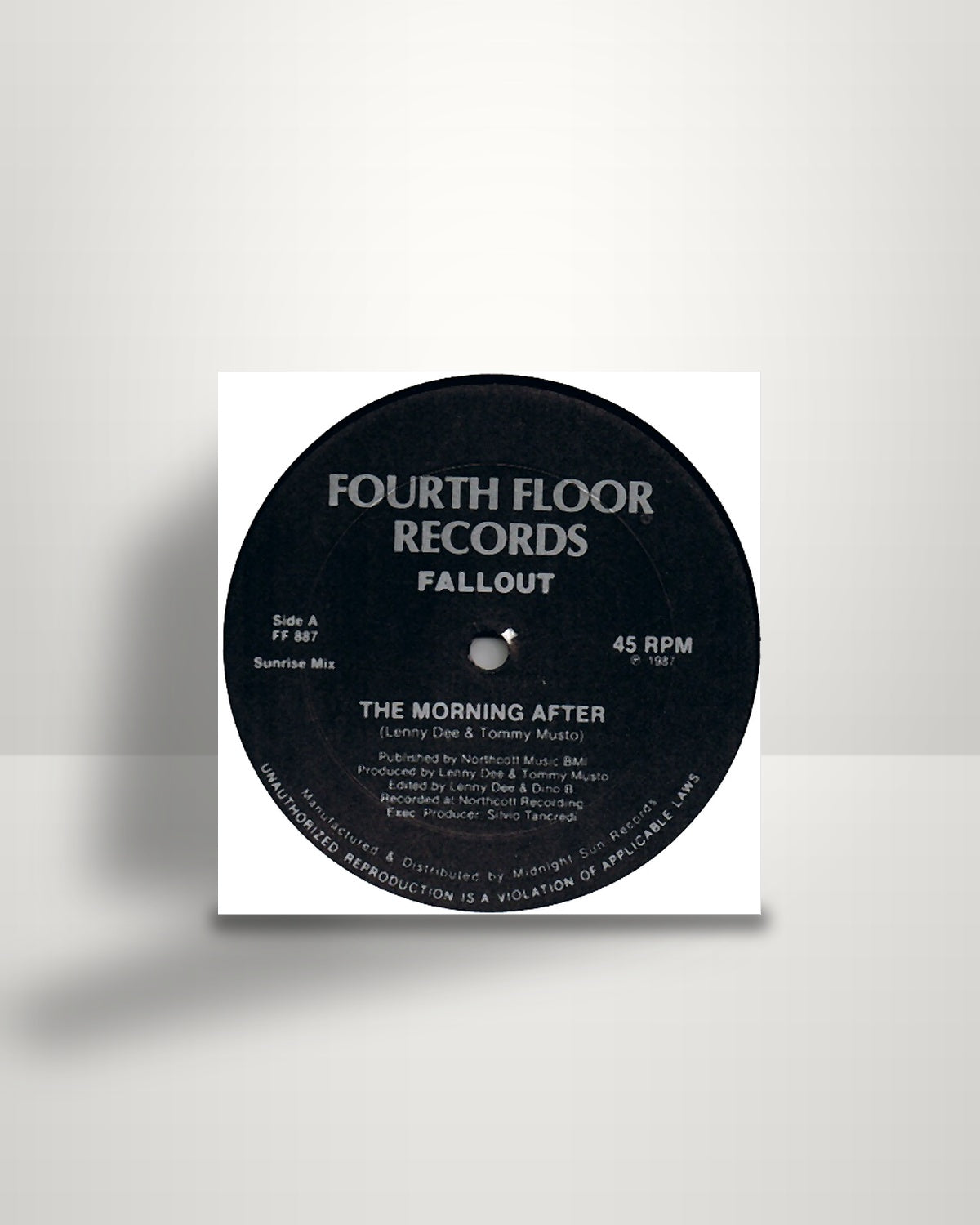 Fallout – The Morning After - 12" - Fourth Floor Records US 1987