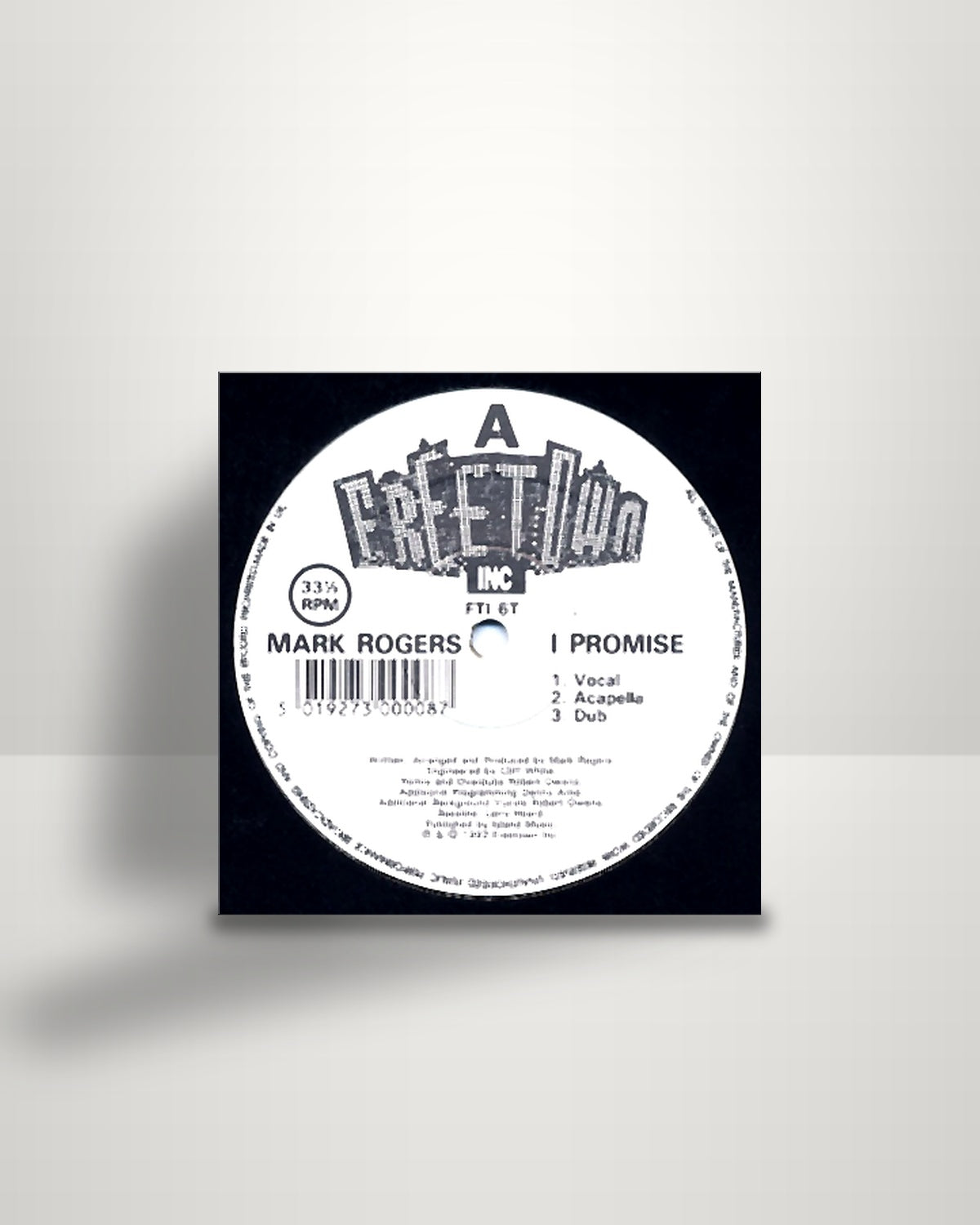 Mark Rogers – I Promise - 12" - Freetown Inc UK 1992