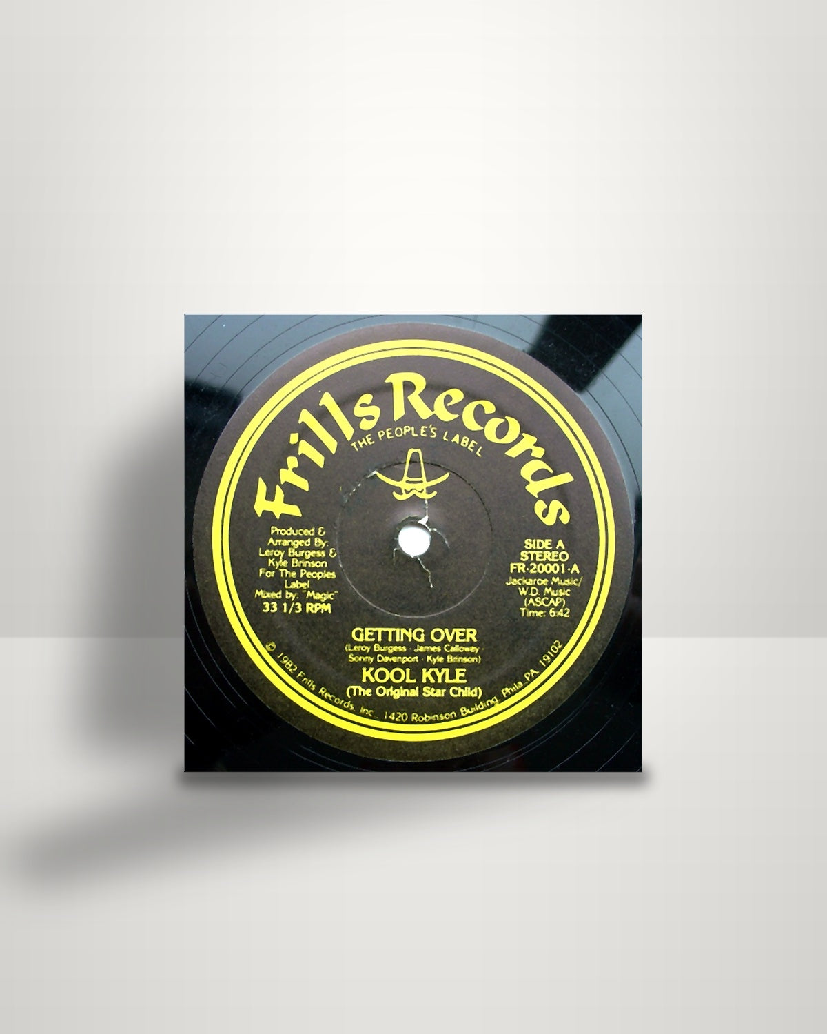 Kool Kyle The Starchild – Getting Over - 12" - Frills Records US 1982