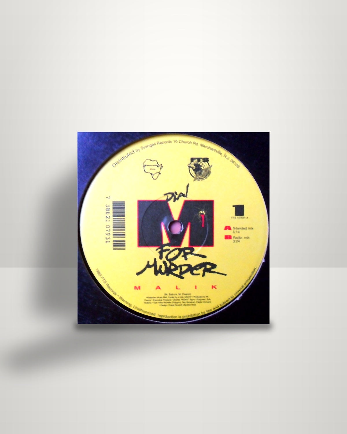 Malik Sakura – Dial M For Murder - 12" - FTS Records US 1993