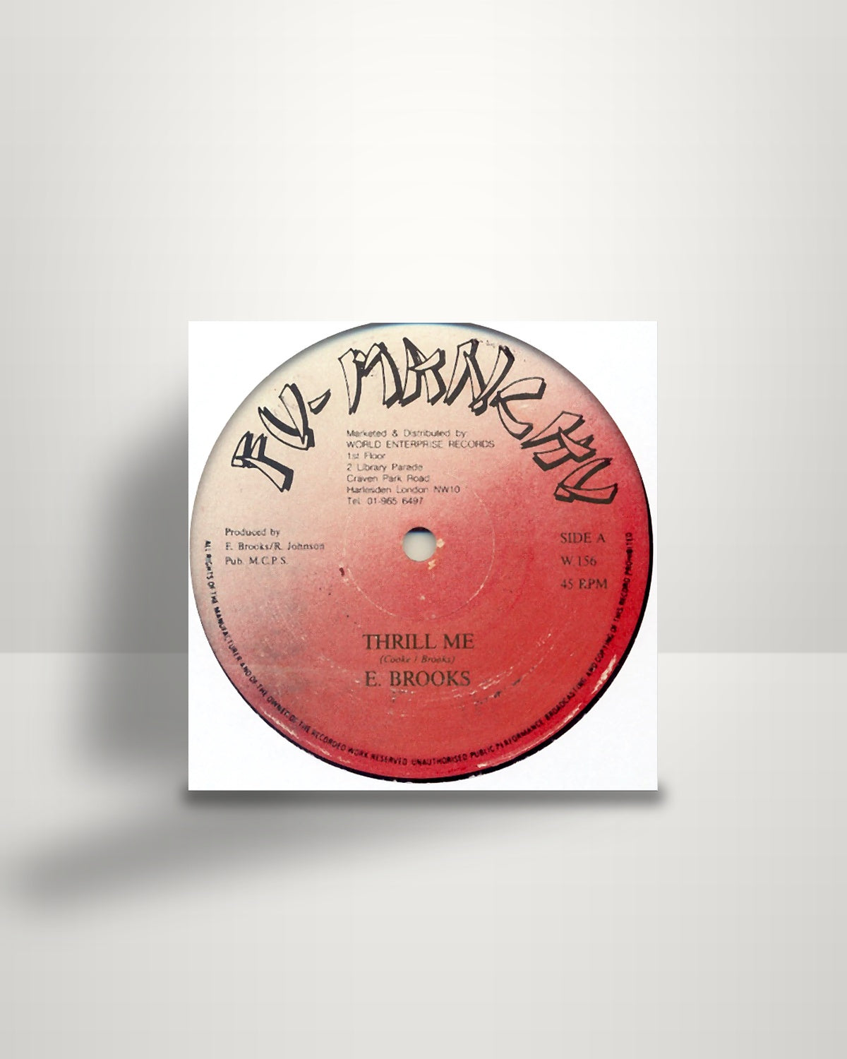 Edmond Brooks / Mike Brooks – Thrill Me / Yardie - 12" - Fu-Manchu UK