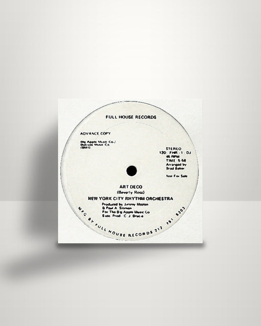 New York City Rhythm Orchestra – Art Deco - 12" - Full House Records US 1976