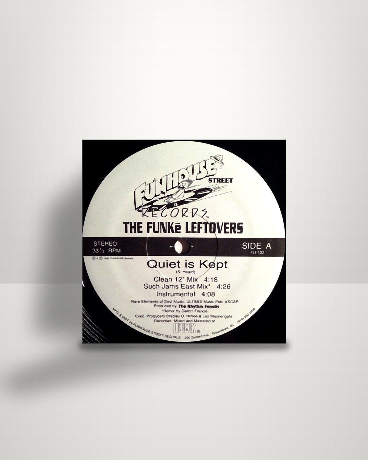 The Funké Leftovers – Quiet Is Kept - 12" - Funhouse Street Records US 1993
