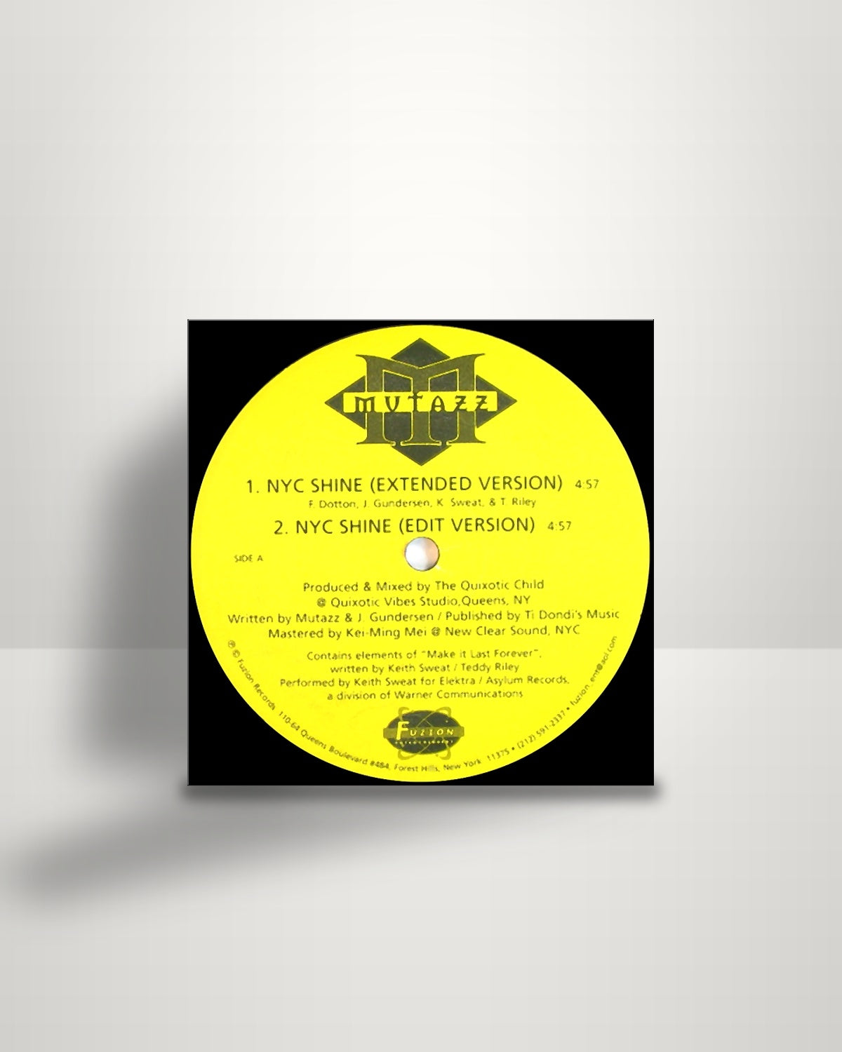 Mutazz – NYC Shine / Seven - 12" - Fuzion Entertainment US 1997