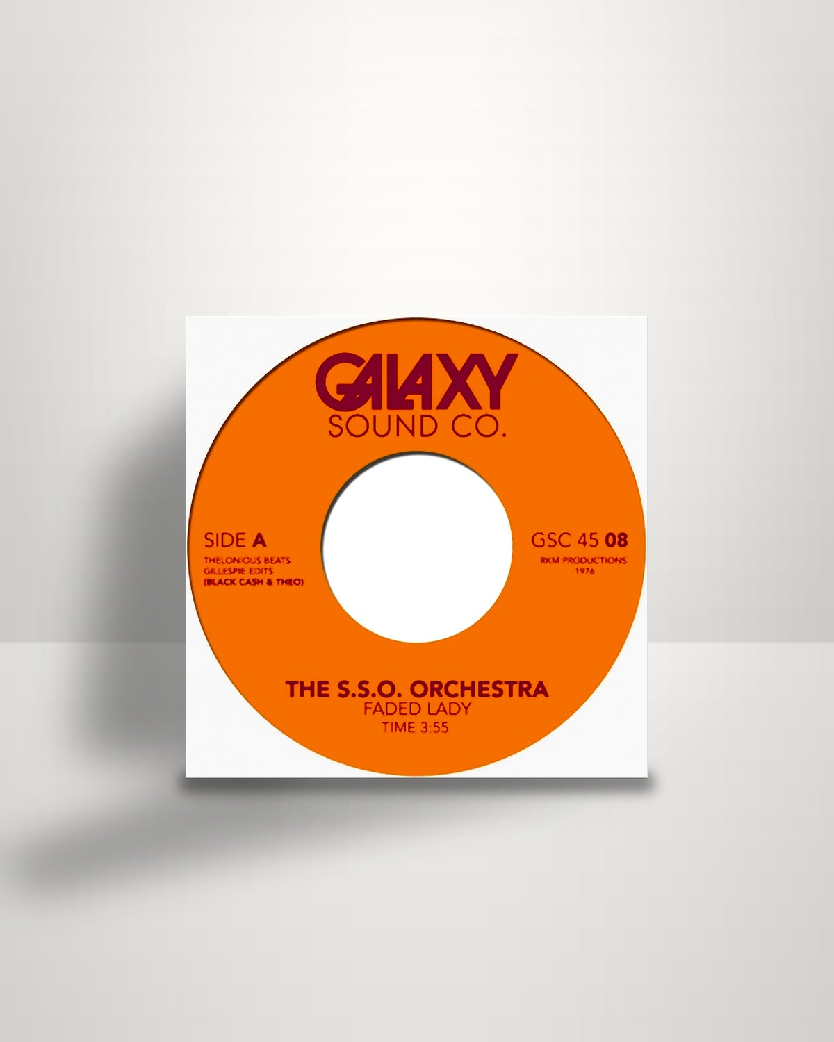 The S.S.O. Orchestra – Faded Lady - 7" - Galaxy Sound Co. US 2016