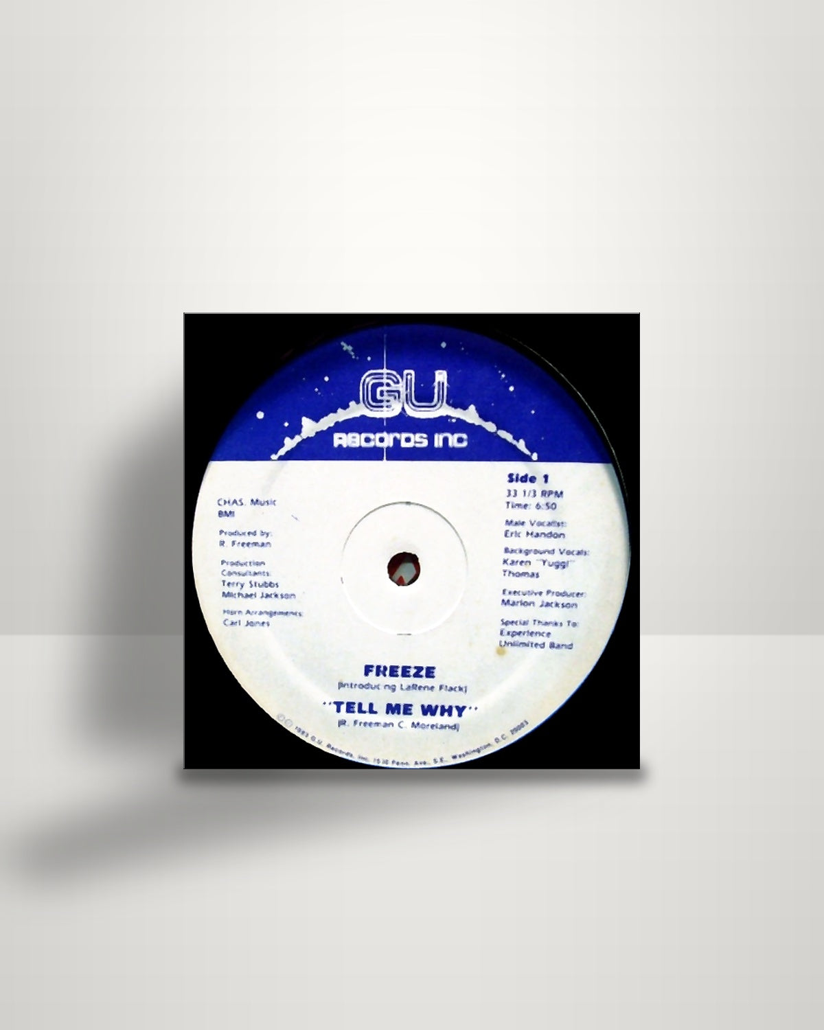 E.U. Freeze Introducing Della Larene Flack – Tell Me Why - 12" - Galaxy Unlimited Records US 1983