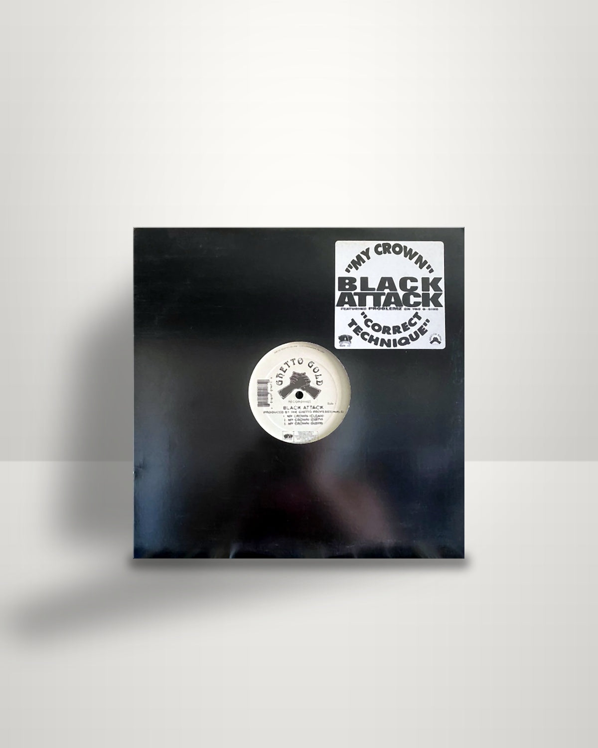 Black Attack – My Crown / Correct Technique - 12" - Ghetto Gold Recordings US 1997