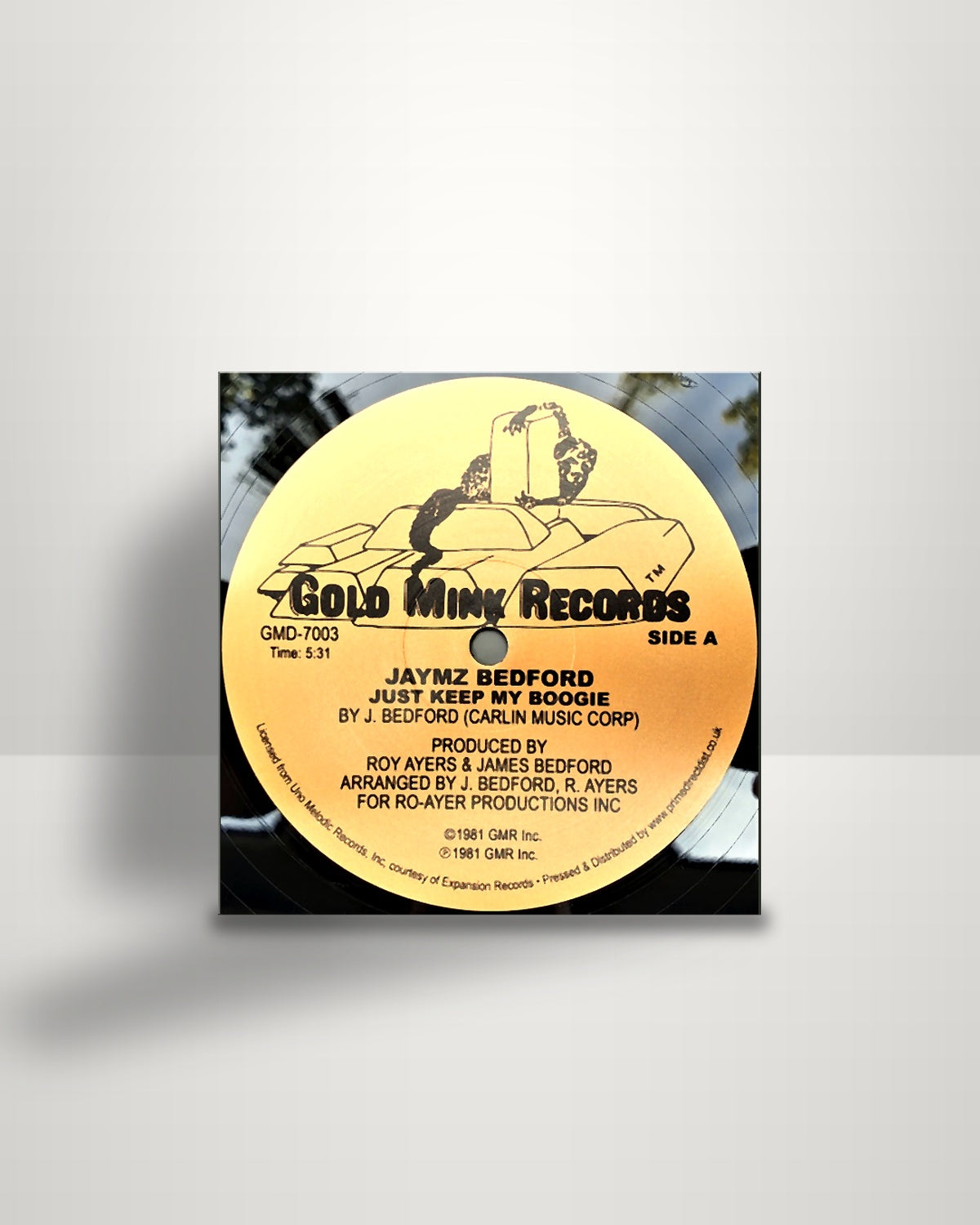 James Bedford – Just Keep My Boogie - 12" - Gold Mink Records UK 2020