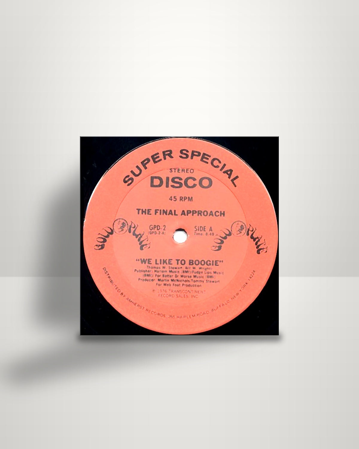 The Final Approach – We Like To Boogie - 12" - Gold Plate US 1976