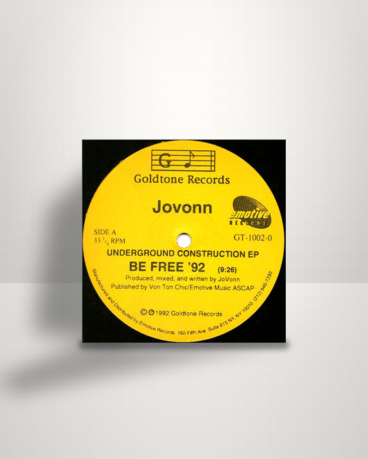 Jovonn – Underground Construction EP - 12" - Goldtone Records US 1992