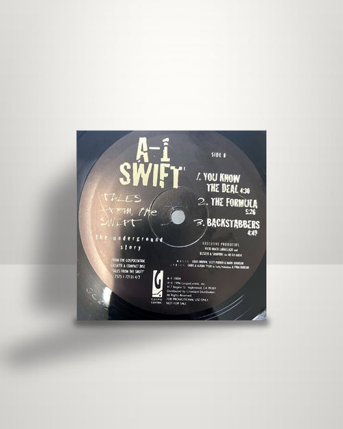 A-1 S.W.I.F.T. – Don't Cry... It's Gonna Be Alright - 12" - Gospo Centric Records US 1996