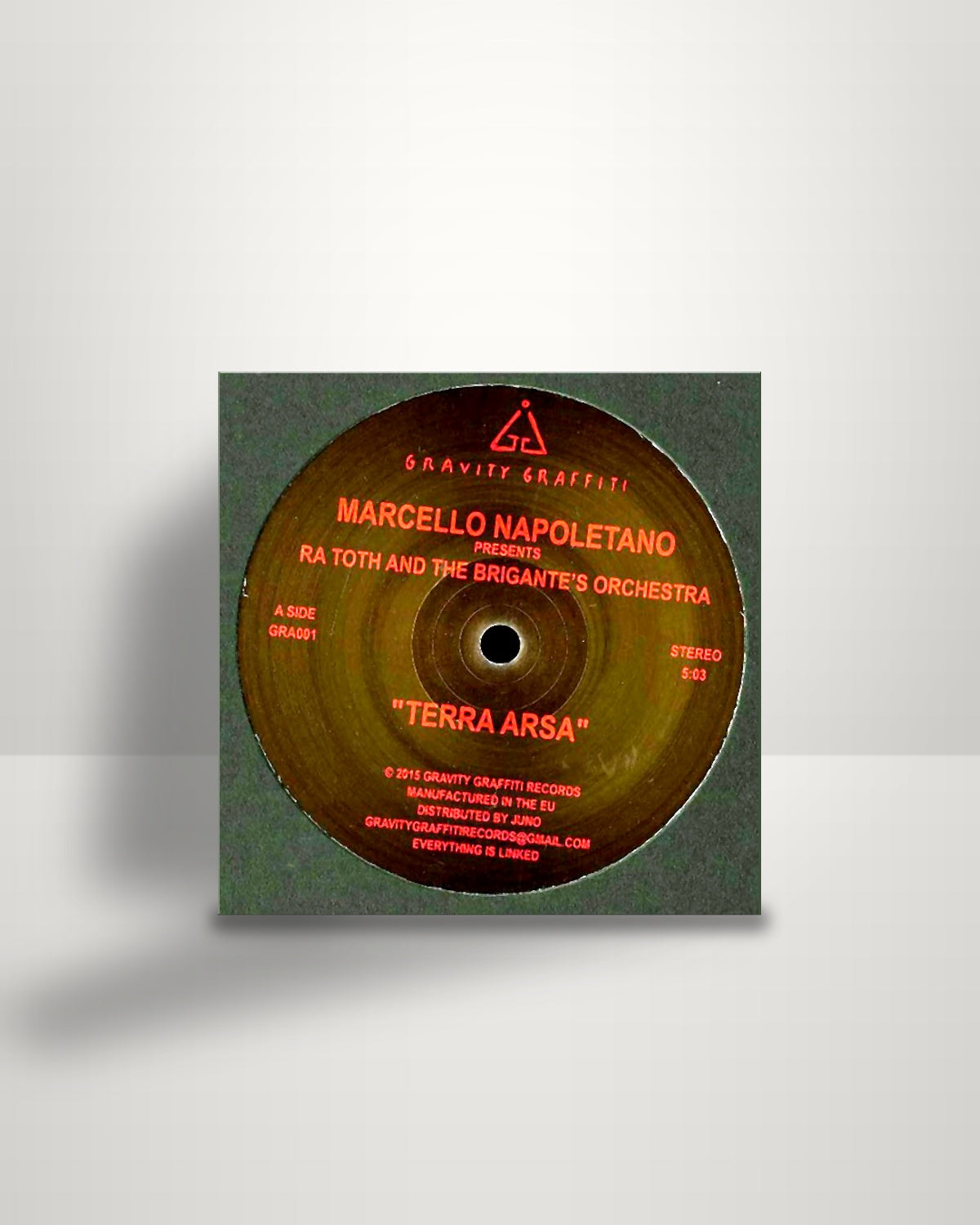 Marcello Napoletano Presents Ra Toth And The Brigante's Orchestra / Richeart – Terra Arsa / Purple Grace - 12" - Gravity Graffiti 2016