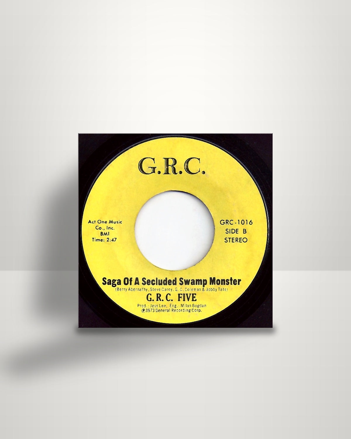 Chris Glendon / G.R.C. Five – My Fellow Americans / Saga Of A Secluded Swamp Monster - 7" - GRC US 1973