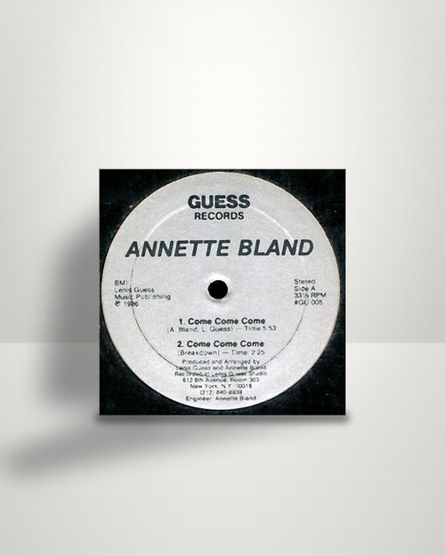 Annette Bland – Come Come Come - 12" - Guess Records US 1986