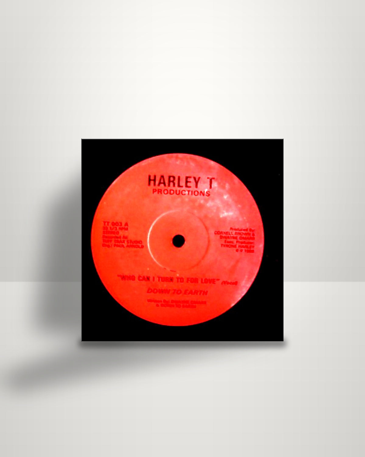 Down To Earth – Who Can I Turn To For Love - 12" - Harley T Productions US 1988