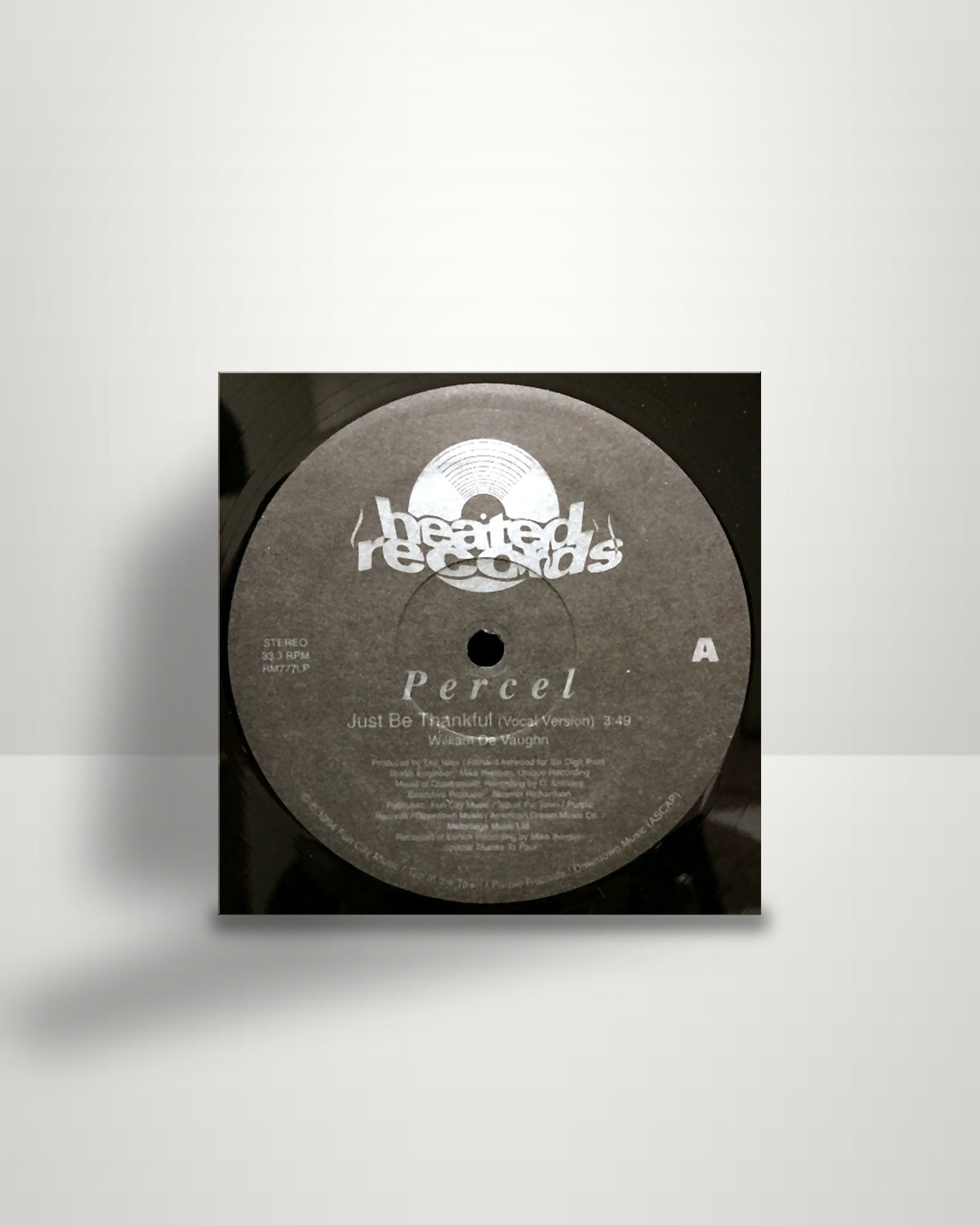 Percel – Just Be Thankful - 12" - Heated Records US 1994