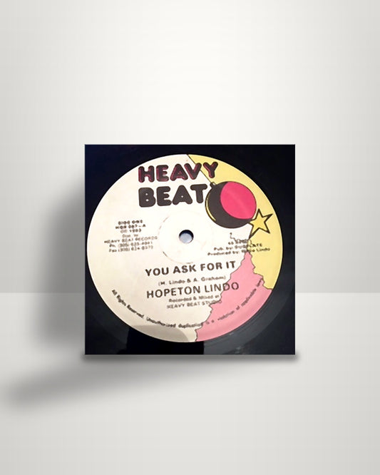 Hopeton Lindo – You Ask For It - 12" - Heavy Beat US 1993