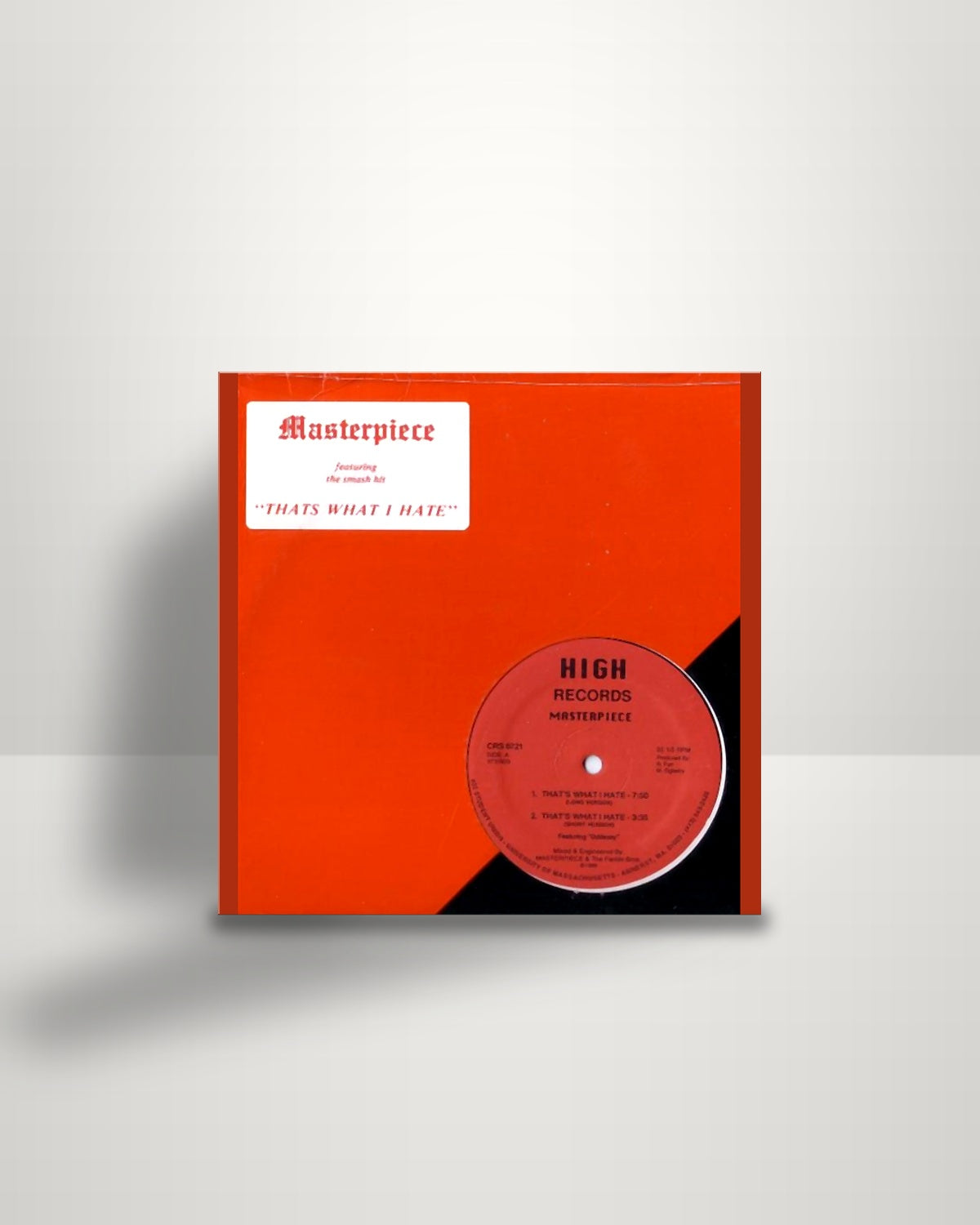 Masterpiece – That's What I Hate - 12" - High Records US 1986