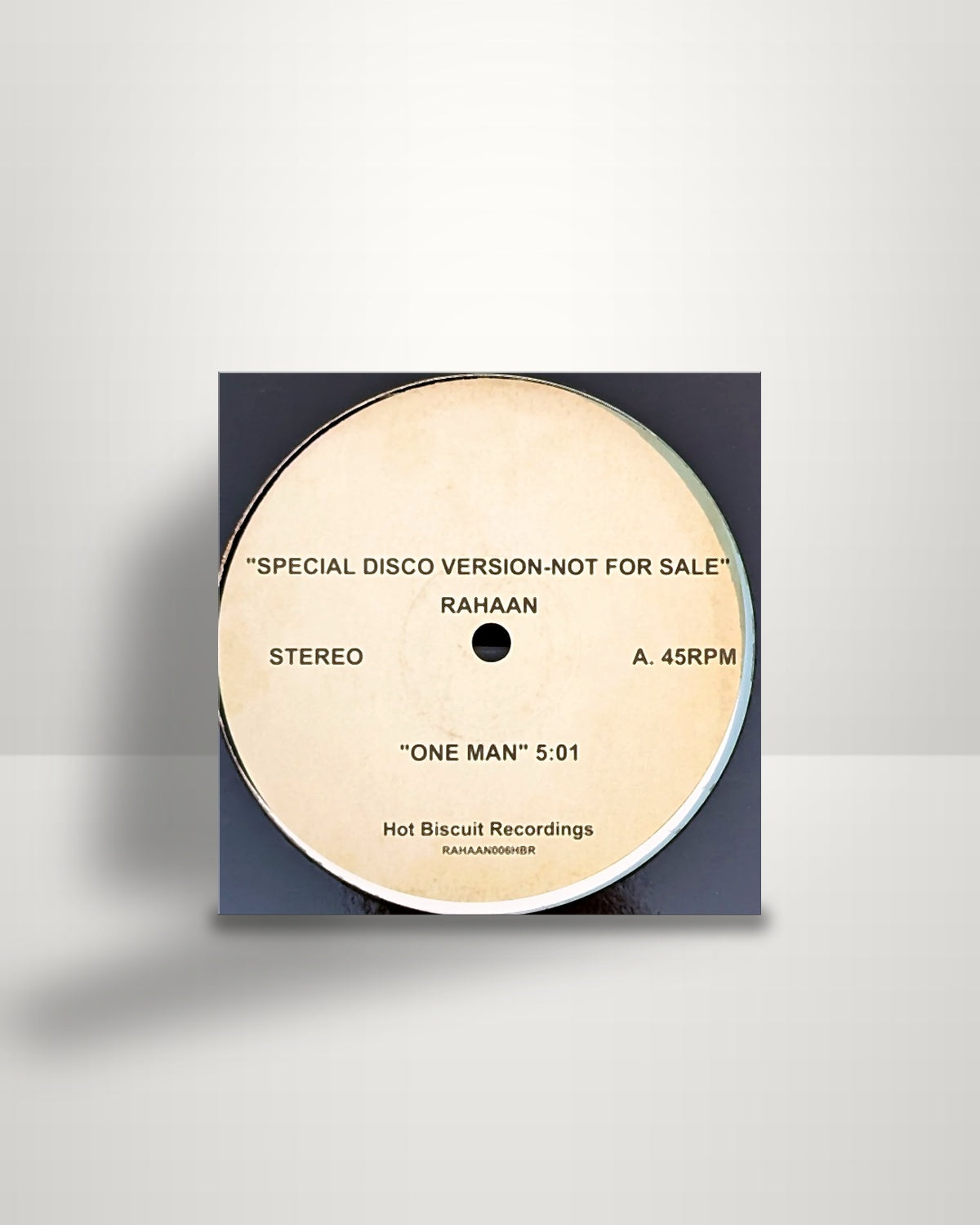Rahaan – One Man / No Luck - 12" - Hot Biscuit Recordings UK 2024