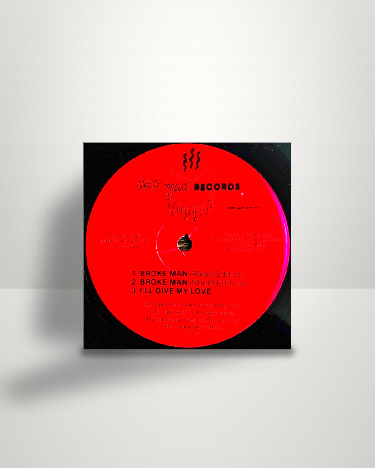 M.C. Knight & P.T. – Broke Man / I'll Give My Love - 12" - Hot Wax Records US 1993